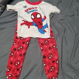 Toddler spider man pajamas